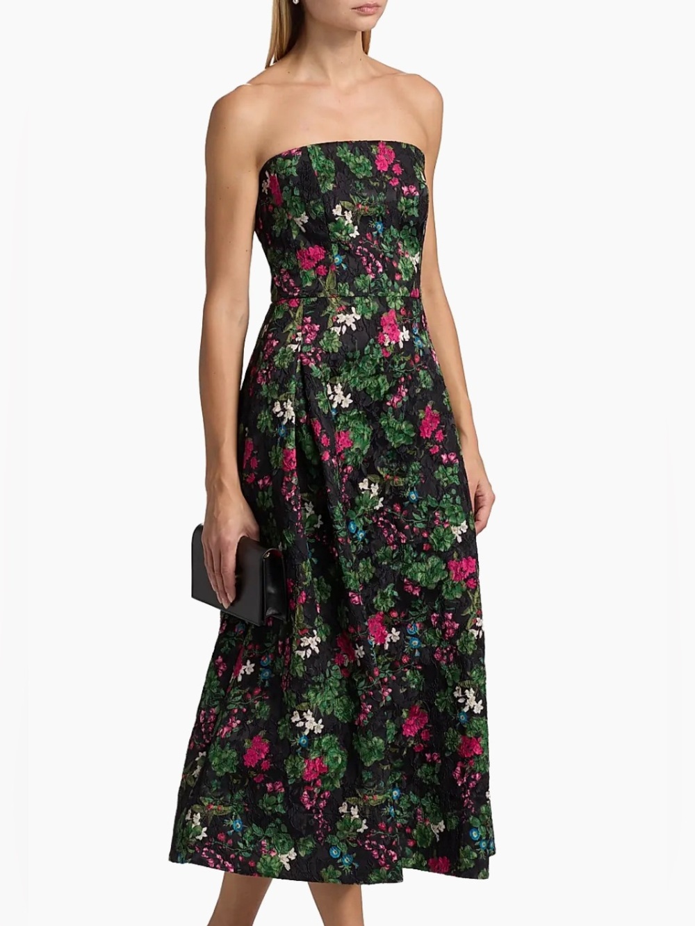 Sachin + Babi Shay Floral Cloqure Midi-Dress